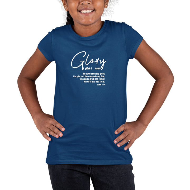 Youth Short Sleeve Graphic T-shirt Glory - Christian Inspiration - Girls