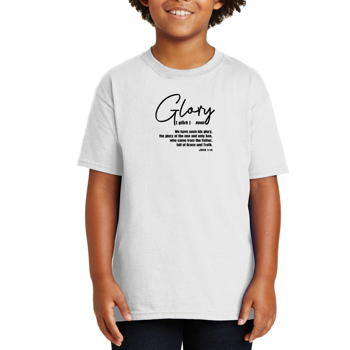 Youth Short Sleeve Graphic T-shirt Glory - Christian Inspiration, - Youth