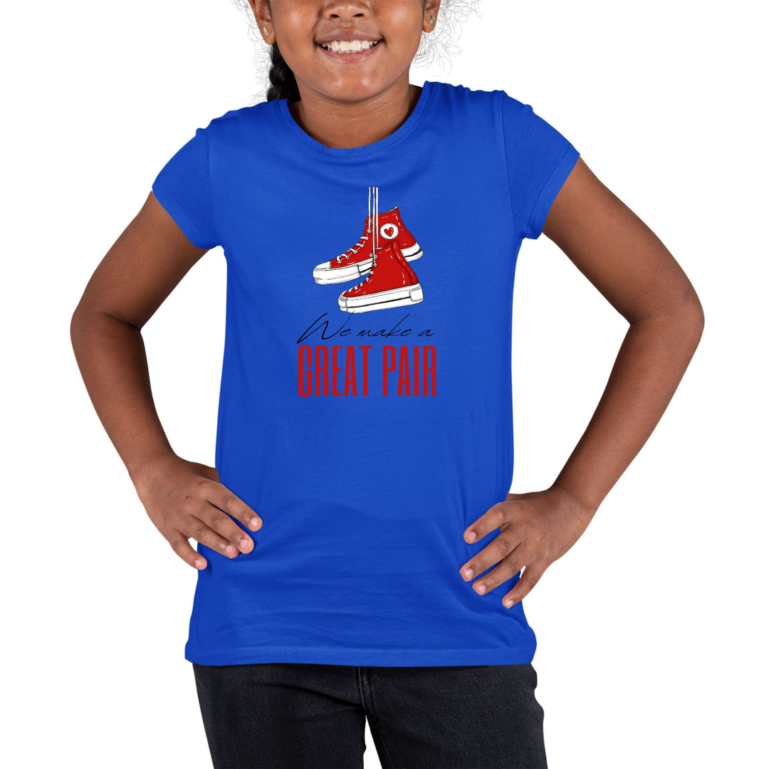 Youth Short Sleeve Graphic T-shirt Say it Soul we Make a Great Pair - Girls