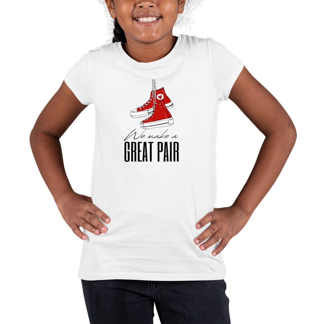 Youth Short Sleeve Graphic T-shirt Say It Soul We Make a Great Pair - Girls