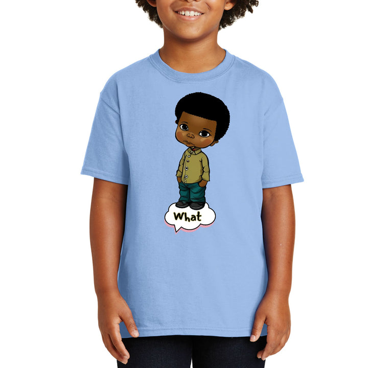 Youth Short Sleeve Graphic T-shirt What African American Boy - Youth | T-Shirts