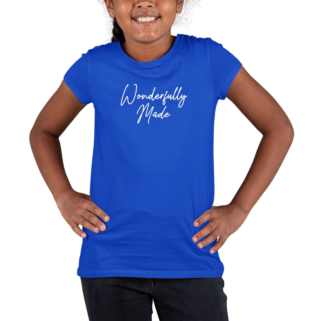 Youth Short Sleeve Graphic T-shirt Wonderfully Made - Girls | T-Shirts