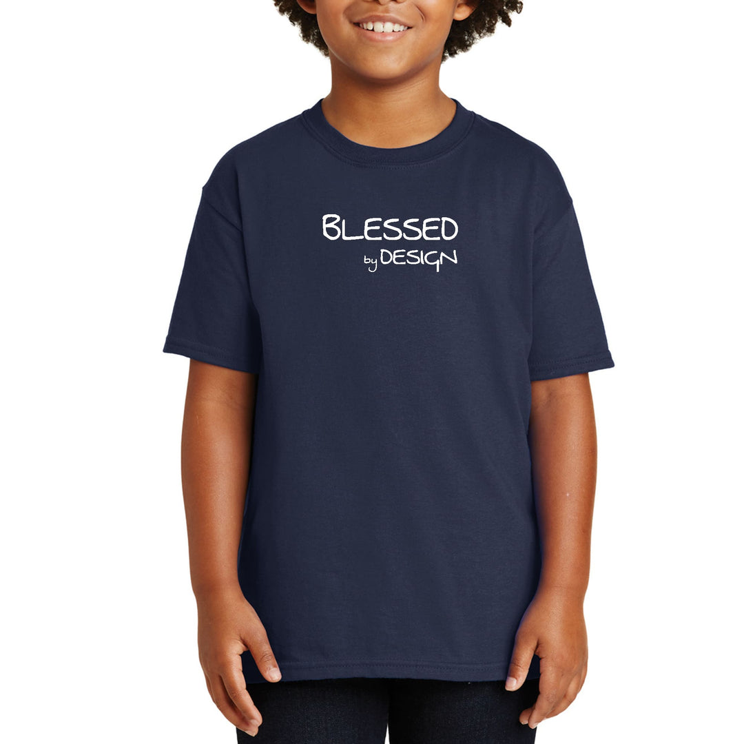 Youth Short Sleeve T-shirt Blessed by Design - Inspirational - Youth | T-Shirts