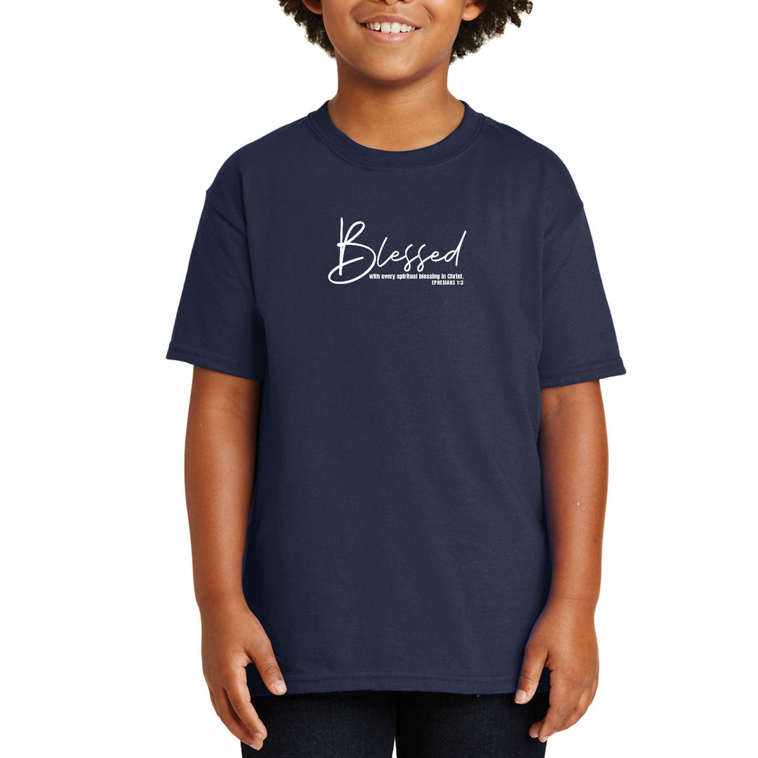 Youth Short Sleeve T-shirt Blessed with Every Spiritual Blessing - Youth