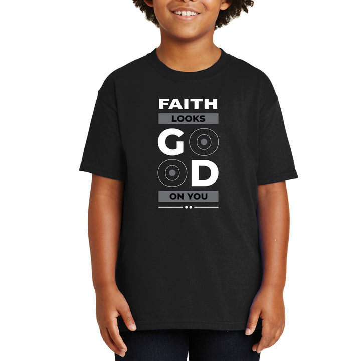 Youth Short Sleeve T-shirt Faith Looks Good - Youth | T-Shirts