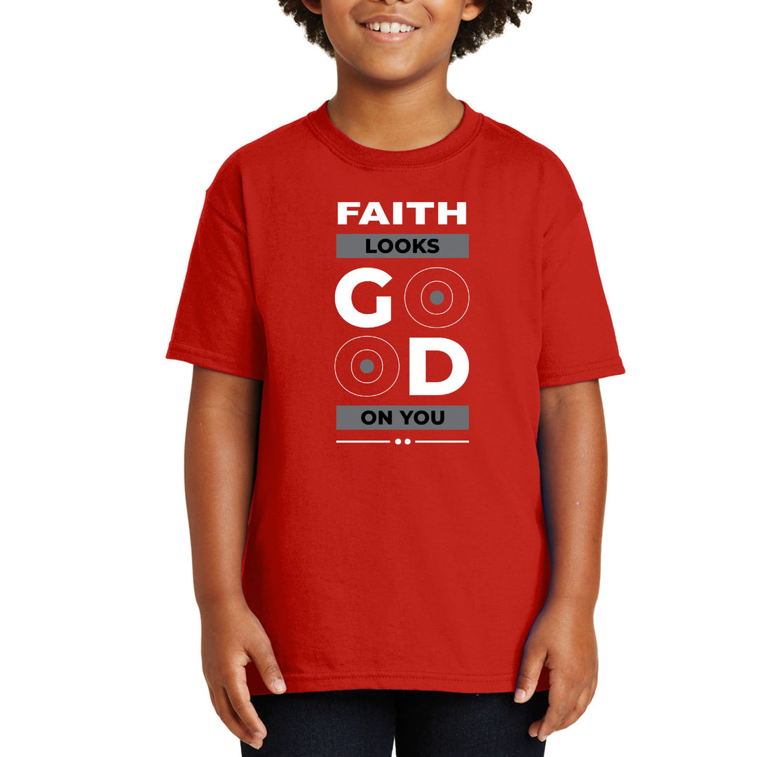 Youth Short Sleeve T-shirt Faith Looks Good - Youth | T-Shirts