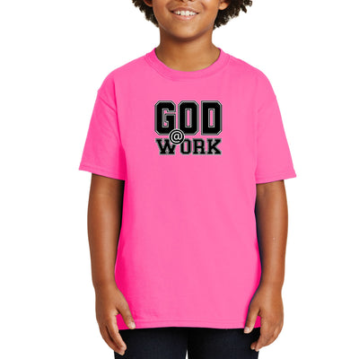 Youth Short Sleeve T-shirt God @ Work Print - Youth | T-Shirts