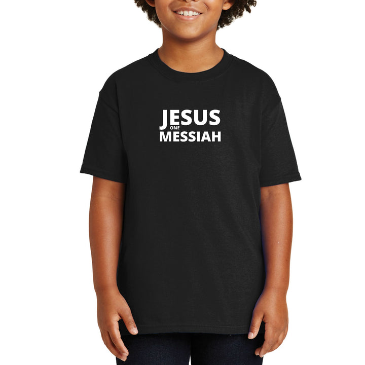 Youth Short Sleeve T-shirt Jesus One Messiah - Youth | T-Shirts