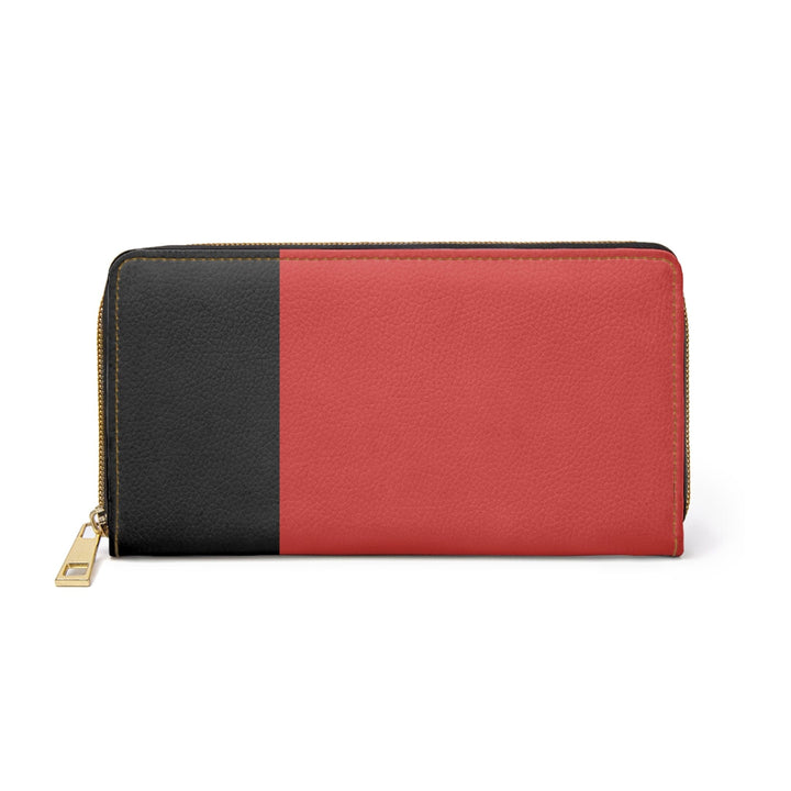 Zipper Wallet Black Red Green Stripped - Bags | Zipper Wallets