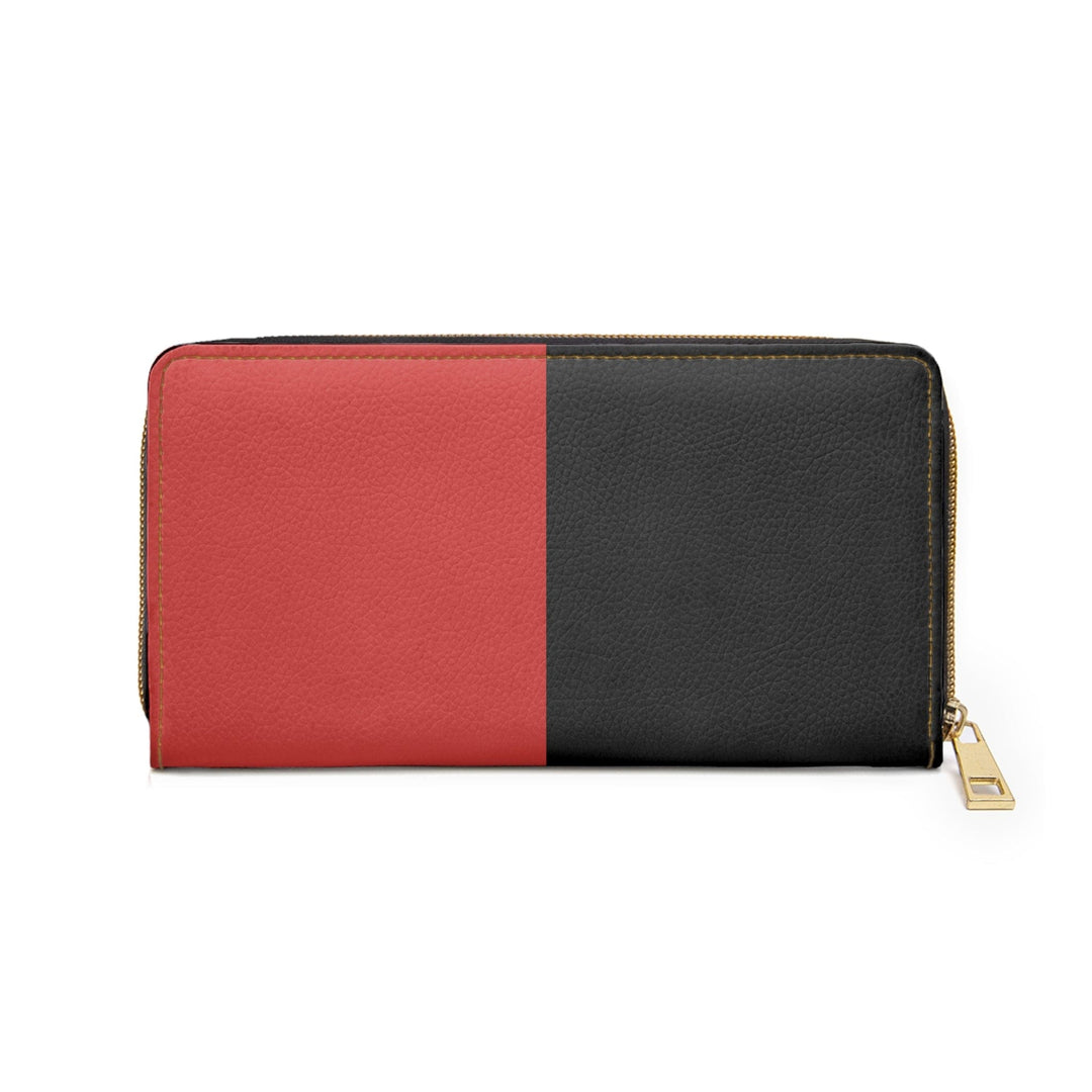 Zipper Wallet Black Red Green Stripped - Bags | Zipper Wallets