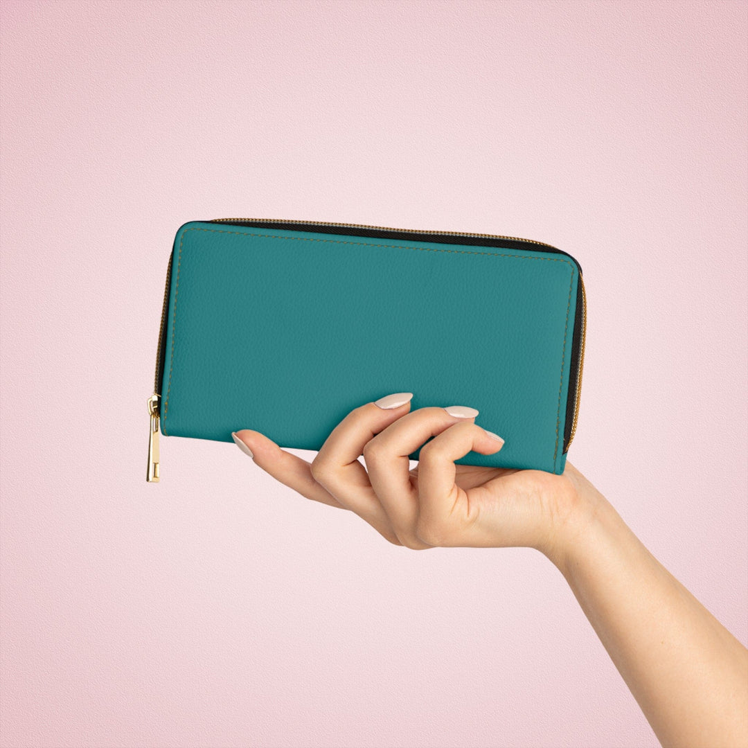 Zipper Wallet Dark Teal Green - Bags | Zipper Wallets