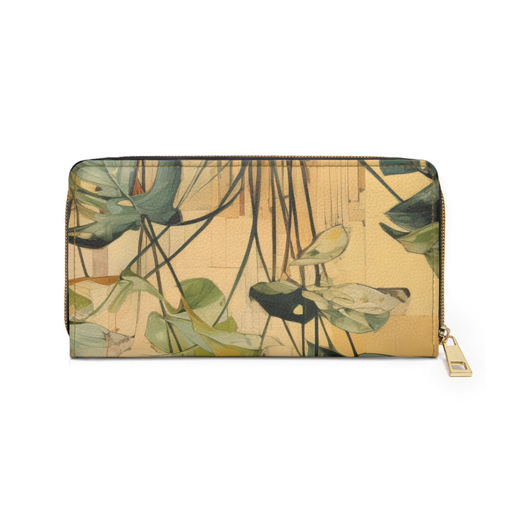 Zipper Wallet - Earthy Rustic Potted Plants Print - Bags/Zipper Wallets