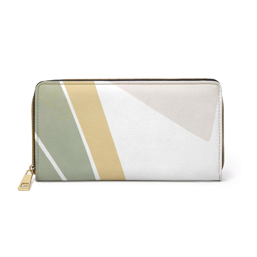 Zipper Wallet Green Abstract Geometric Pattern - Bags | Zipper Wallets