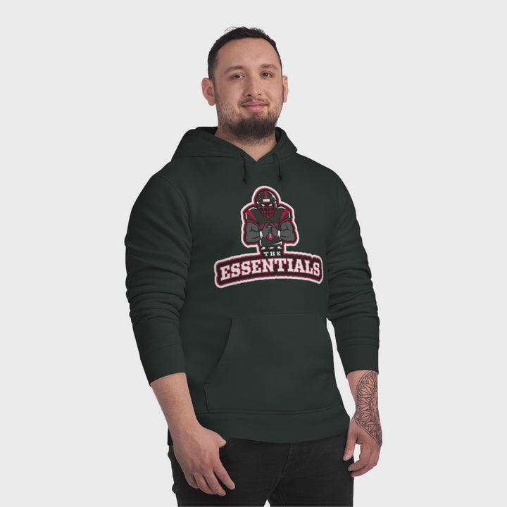 Graphic Hoodie Sweatshirt, Football - the Essentials Hooded Shirt