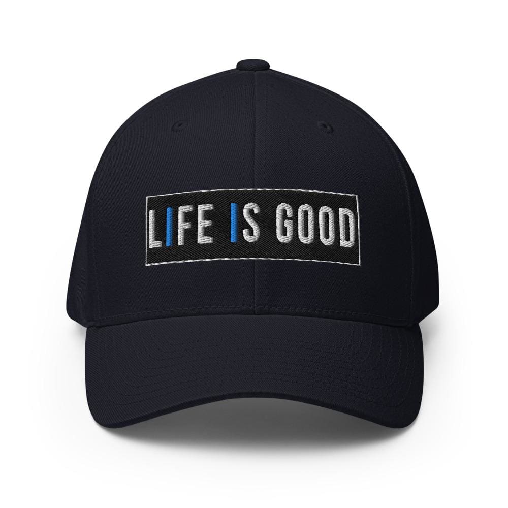 Embroidered Baseball Cap - Adjustable Life is Good Print - Unisex | Baseball