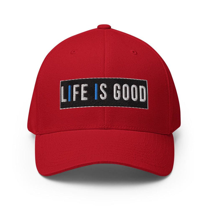 Embroidered Baseball Cap - Adjustable Life is Good Print - Unisex | Baseball