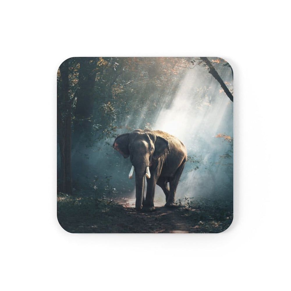 Corkwood Coaster 4 Piece Set Elephant Art Style Coasters - Decorative | Coasters