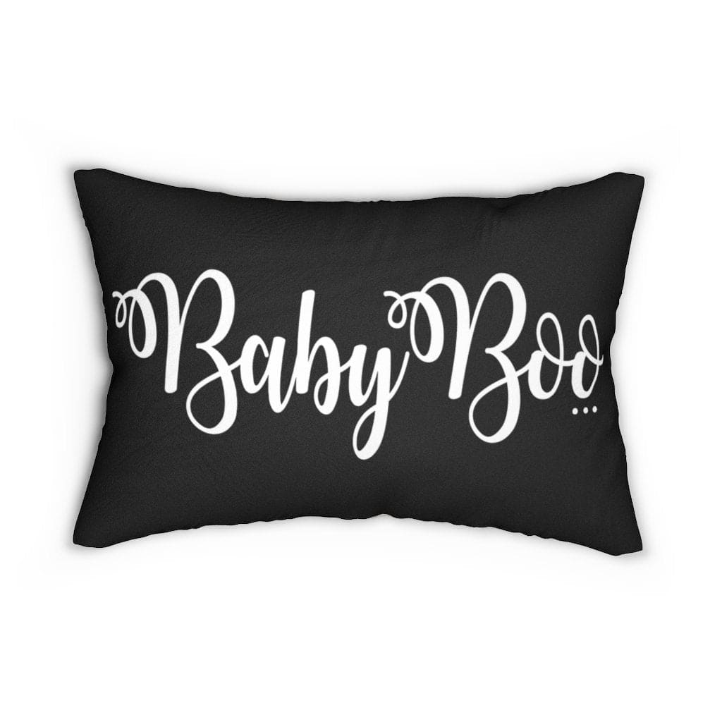 Decorative Lumbar Throw Pillow - Baby Boo - Black/beige - Decorative/Throw
