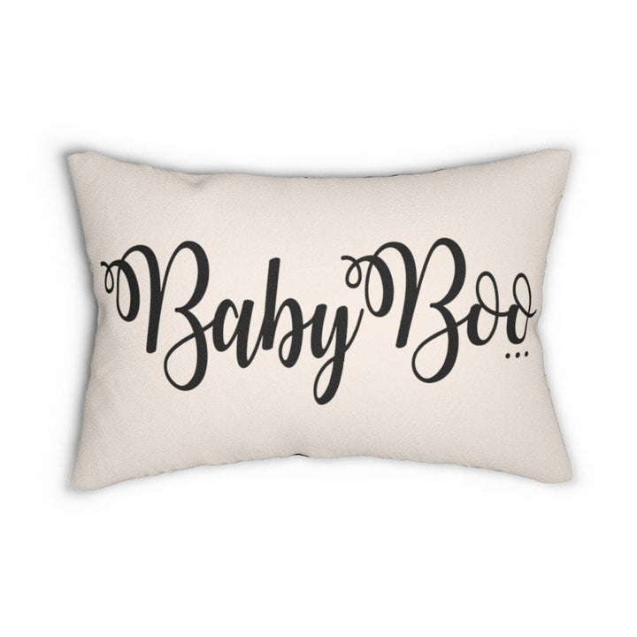 Decorative Lumbar Throw Pillow - Baby Boo - Black/beige - Decorative/Throw