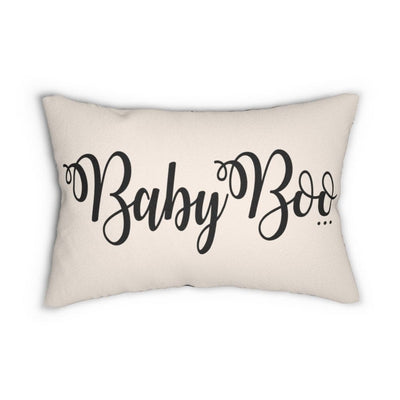 Decorative Throw Pillow - Double Sided Sofa Pillow / Baby Boo - Black/beige