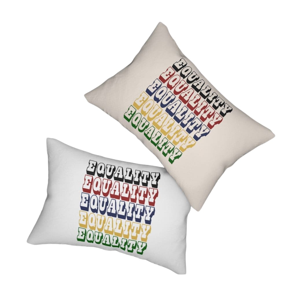 Decorative Throw Pillow - Double Sided Sofa Pillow / Equality - Multicolor