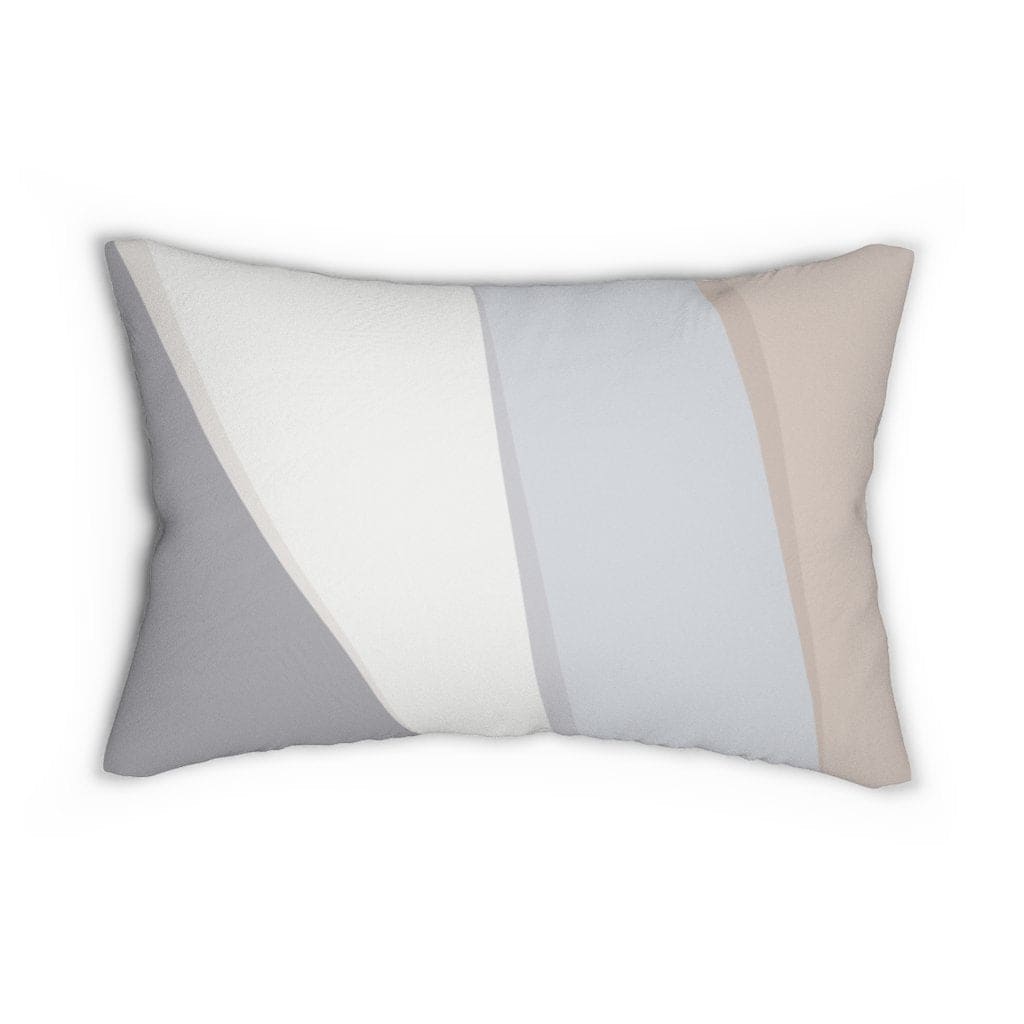 Decorative Lumbar Throw Pillow - Geometric - Pink/grey - Decorative/Throw