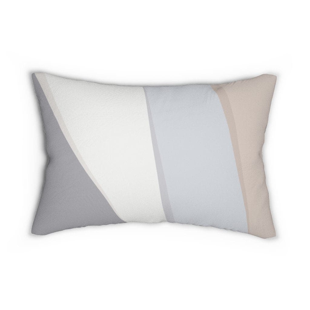 Decorative Throw Pillow - Double Sided Sofa Pillow / Geometric - Pink/grey