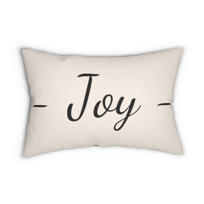 Decorative Throw Pillow - Double Sided Sofa Pillow / Joy - Beige Black