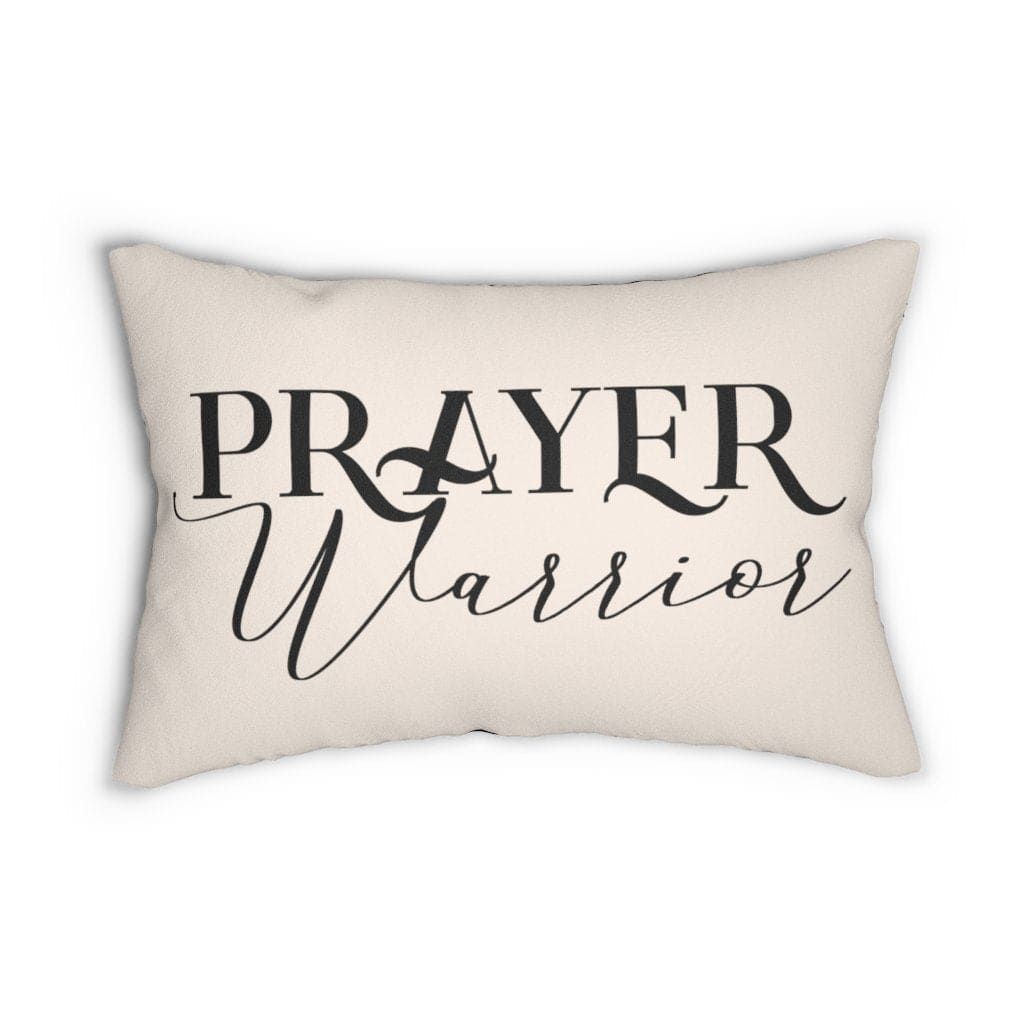 Decorative Throw Pillow - Double Sided Sofa Pillow / Prayer Warrior