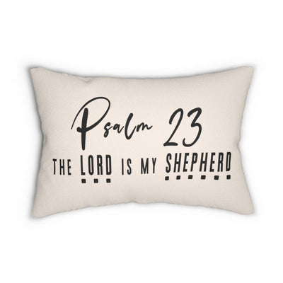 Decorative Throw Pillow - Double Sided Sofa / Psalm 23 Beige/black | Pillows