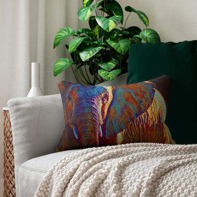 Decorative Throw Pillow - Double Sided Sofa Pillow / Safari Elephant