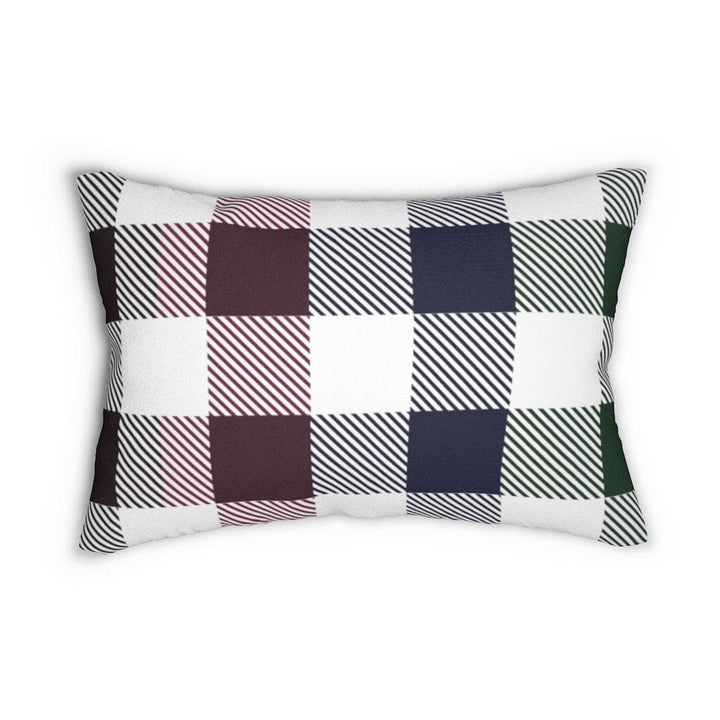 Decorative Lumbar Throw Pillow - Tartan Plaid - Multicolor - Decorative/Throw