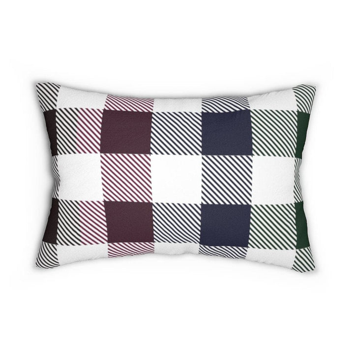 Decorative Lumbar Throw Pillow - Tartan Plaid - Multicolor - Decorative/Throw