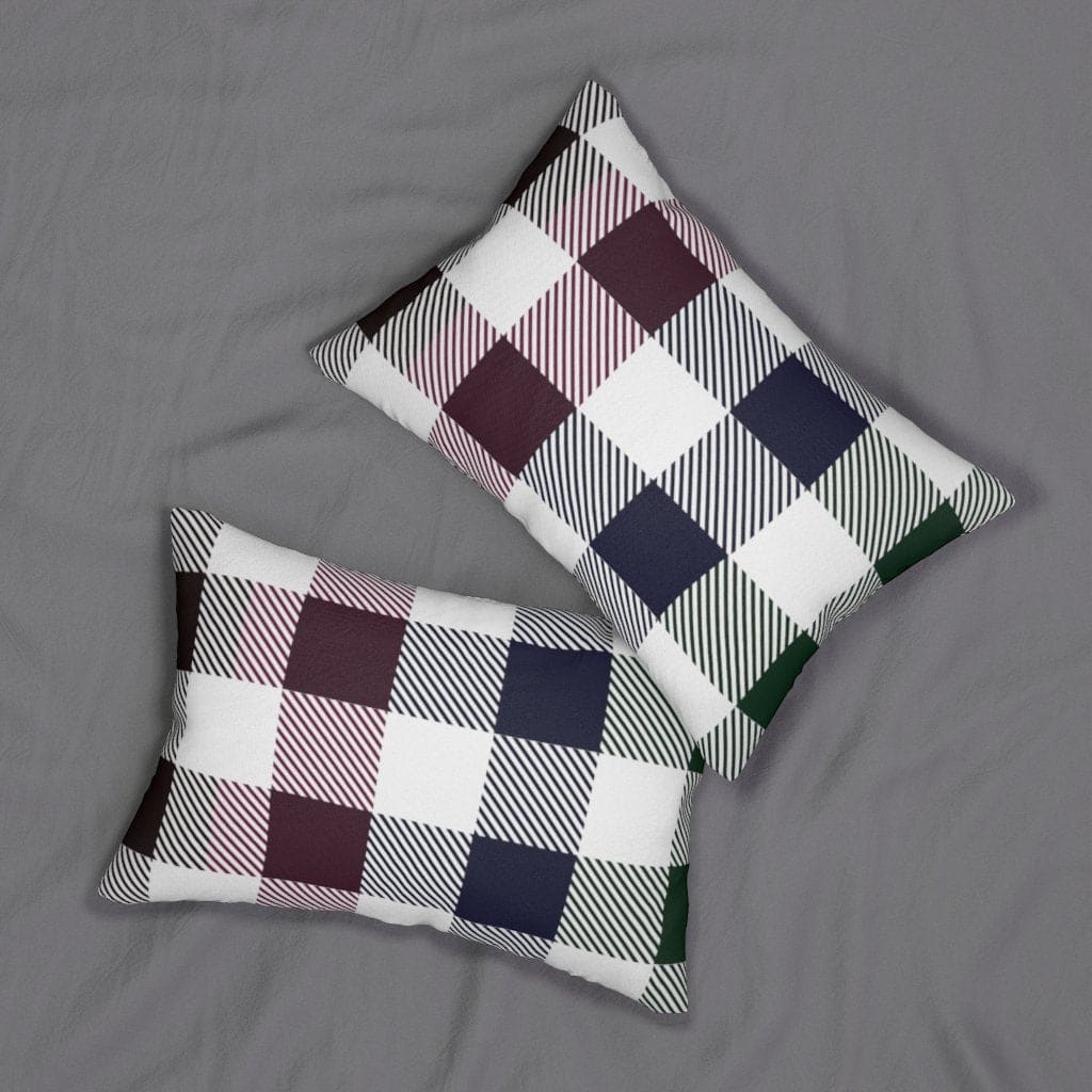 Decorative Lumbar Throw Pillow - Tartan Plaid - Multicolor - Decorative/Throw