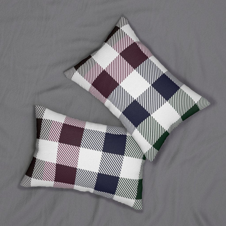 Decorative Lumbar Throw Pillow - Tartan Plaid - Multicolor - Decorative/Throw