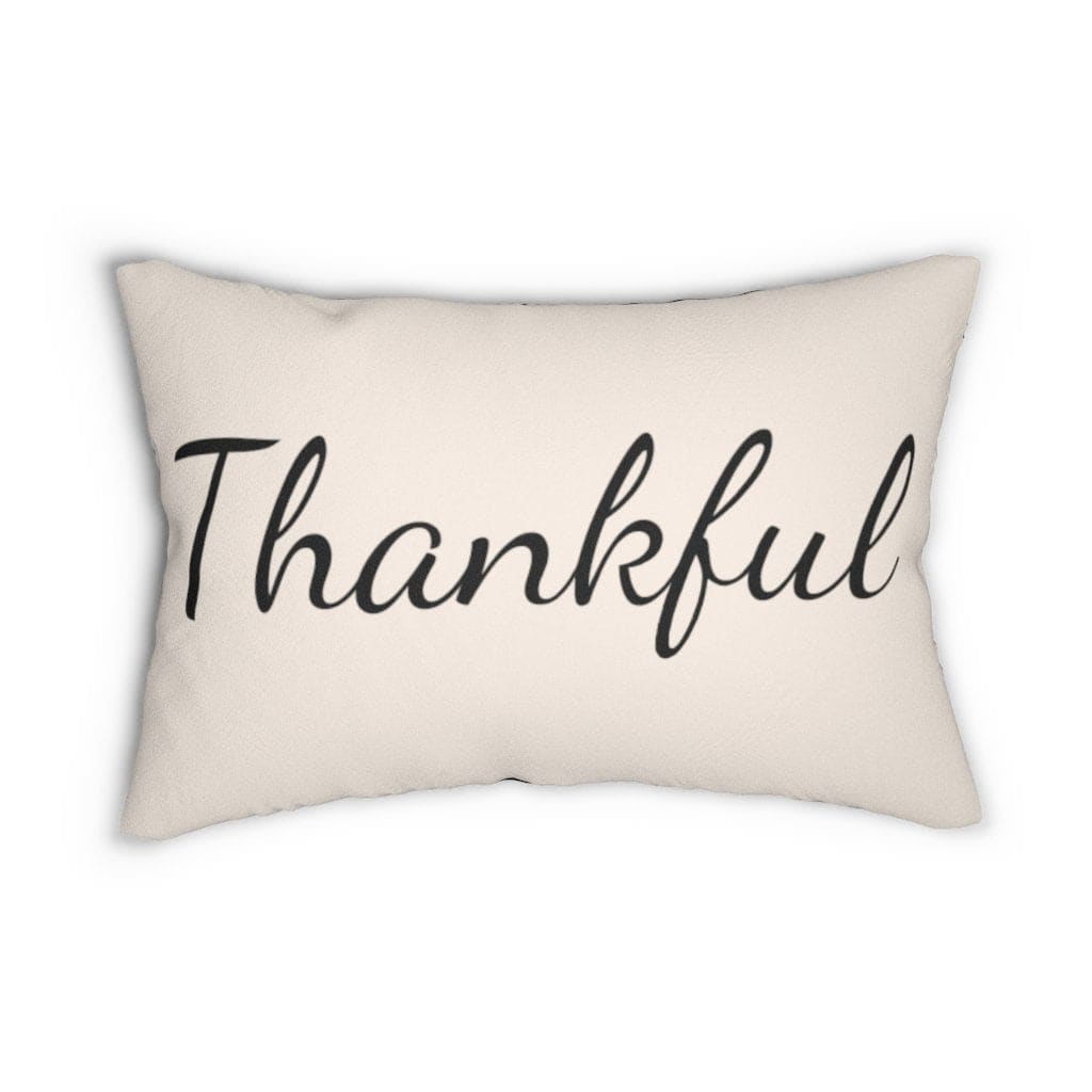 Decorative Throw Pillow - Double Sided Sofa / Thankful Beige/black | Pillows