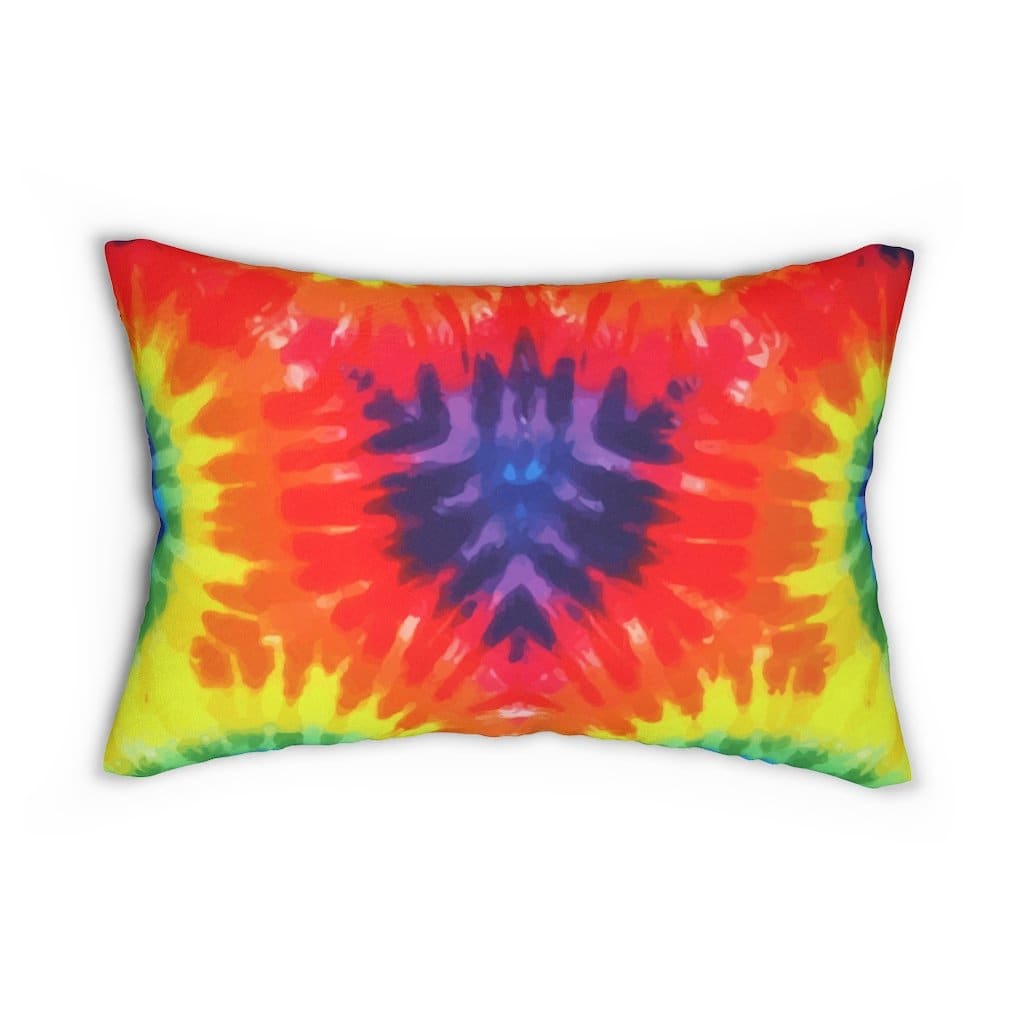 Decorative Lumbar Throw Pillow - Tie-dye - Multicolor - Decorative/Throw