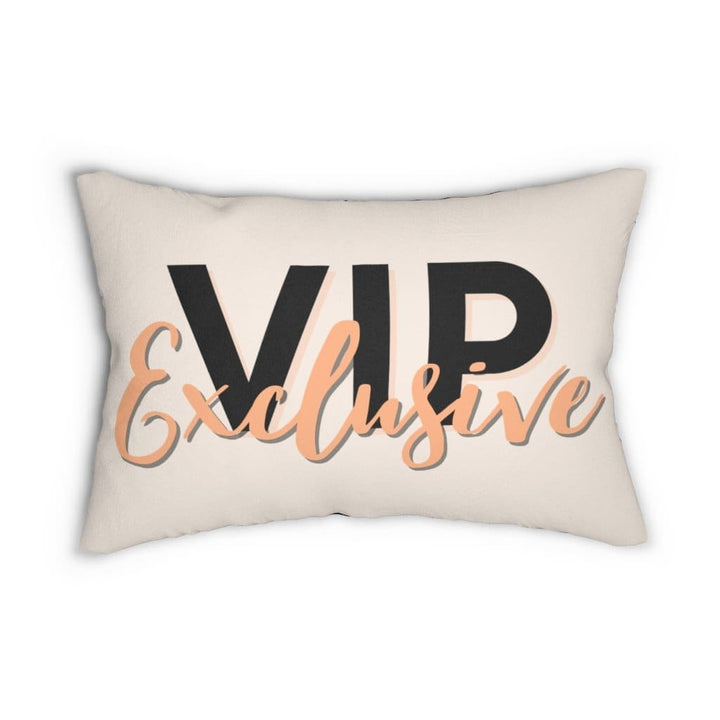 Decorative Lumbar Throw Pillow - Vip Exclusive - Beige Black - Decorative/Throw