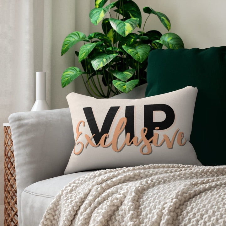 Decorative Lumbar Throw Pillow - Vip Exclusive - Beige Black - Decorative/Throw