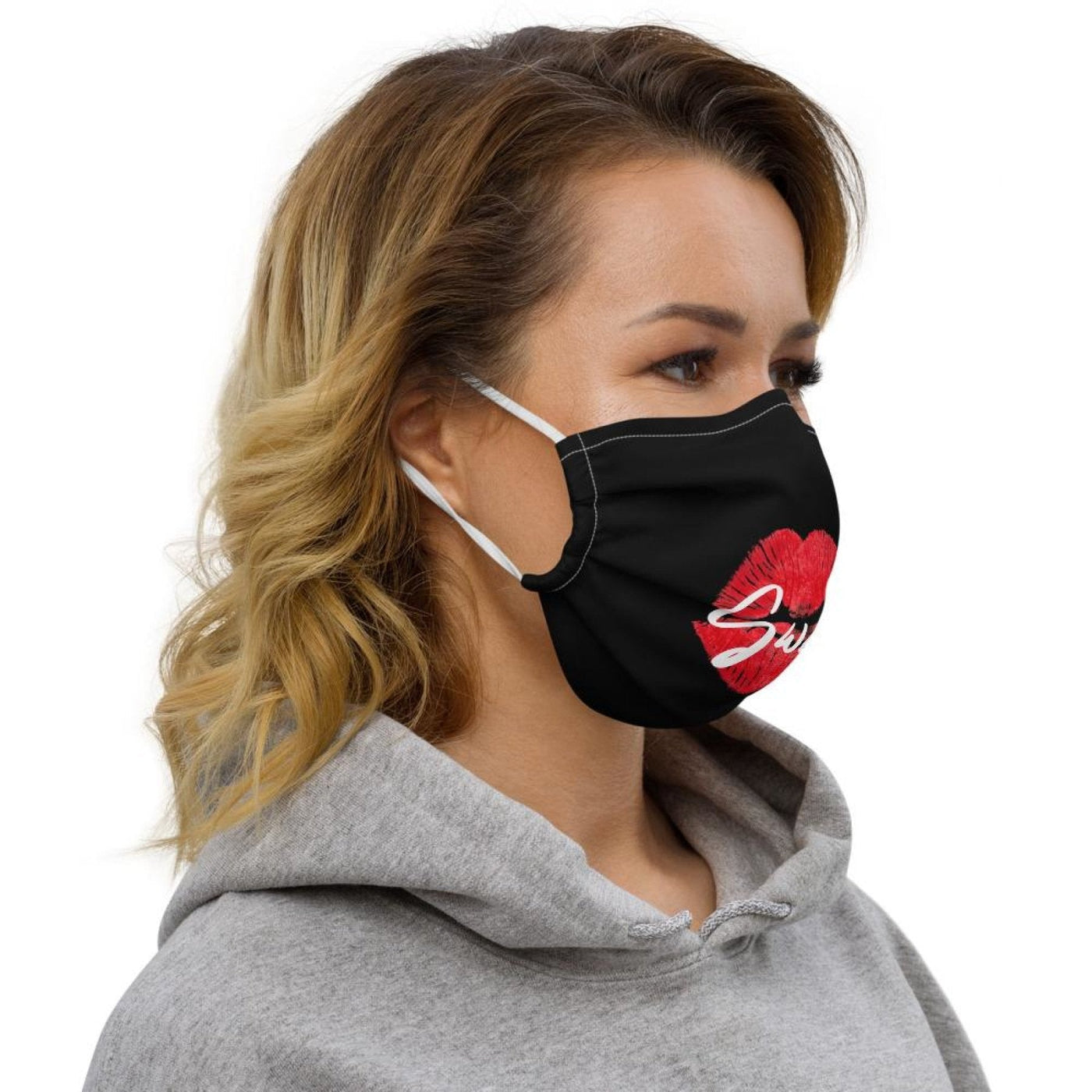 Face Coverings Sweet Kiss Red Lipstick Style Face Mask - Unisex | Face Masks |