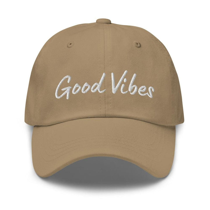 Graphic Baseball Cap Good Vibes Adjustable Chino Hat - Unisex | Baseball Caps