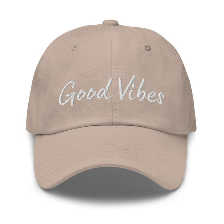 Graphic Baseball Cap Good Vibes Adjustable Chino Hat - Unisex | Baseball Caps