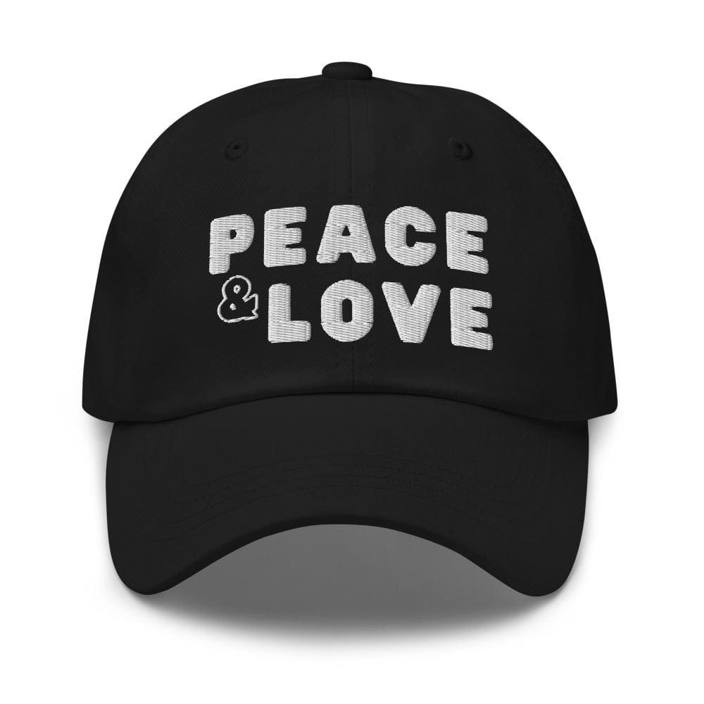 Graphic Baseball Cap Peace & Love Adjustable Snapback Hat - Unisex | Baseball