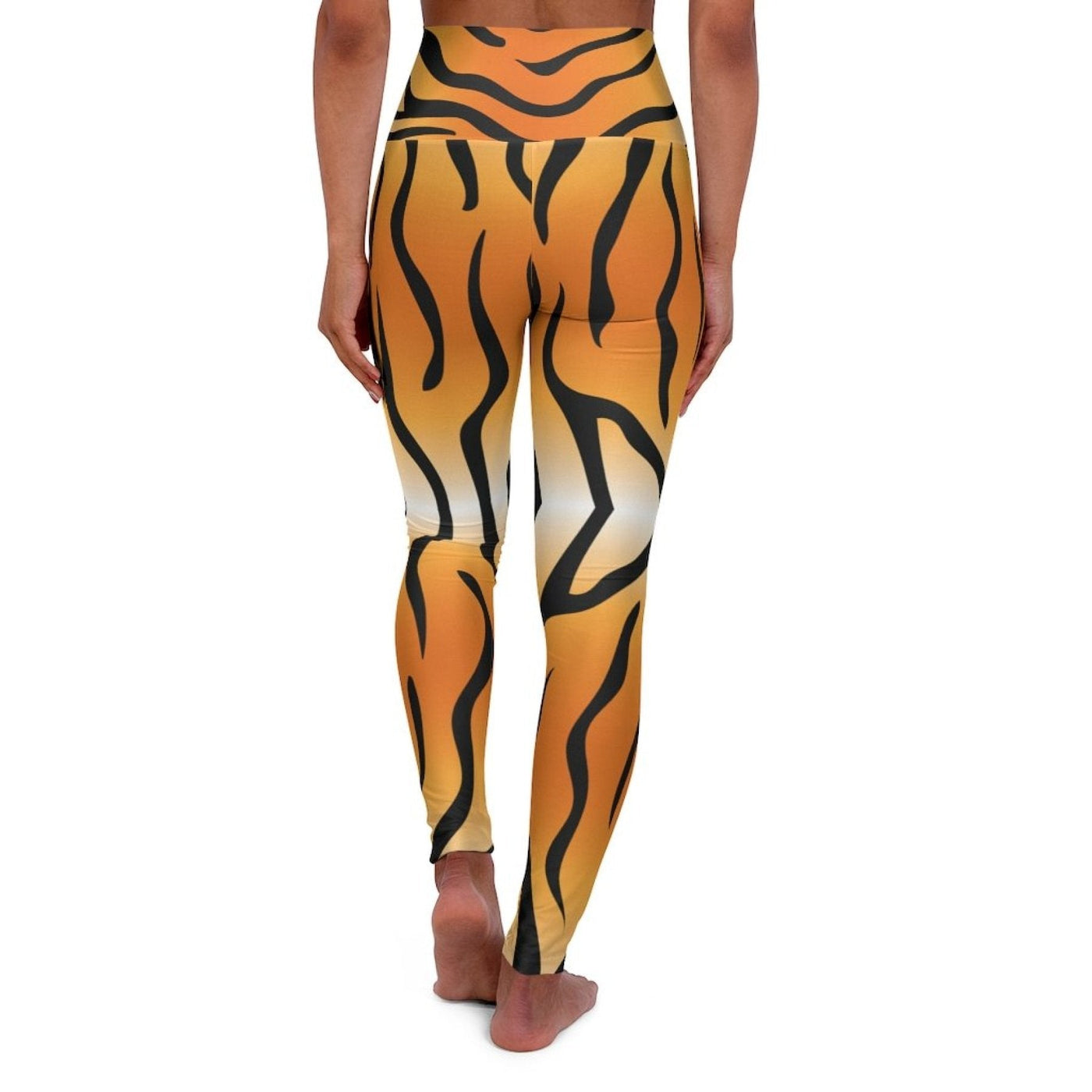High Waisted Yoga Leggings Tiger Stripes - Womens | Leggings | Yoga