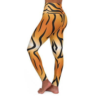 High Waisted Yoga Leggings Tiger Stripes - Womens | Leggings | Yoga