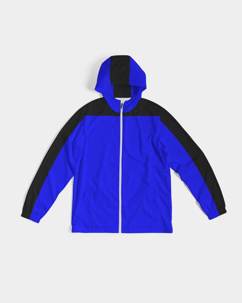 Mens Hooded Windbreaker - Royal Blue Water Resistant Jacket - Mens | Jackets