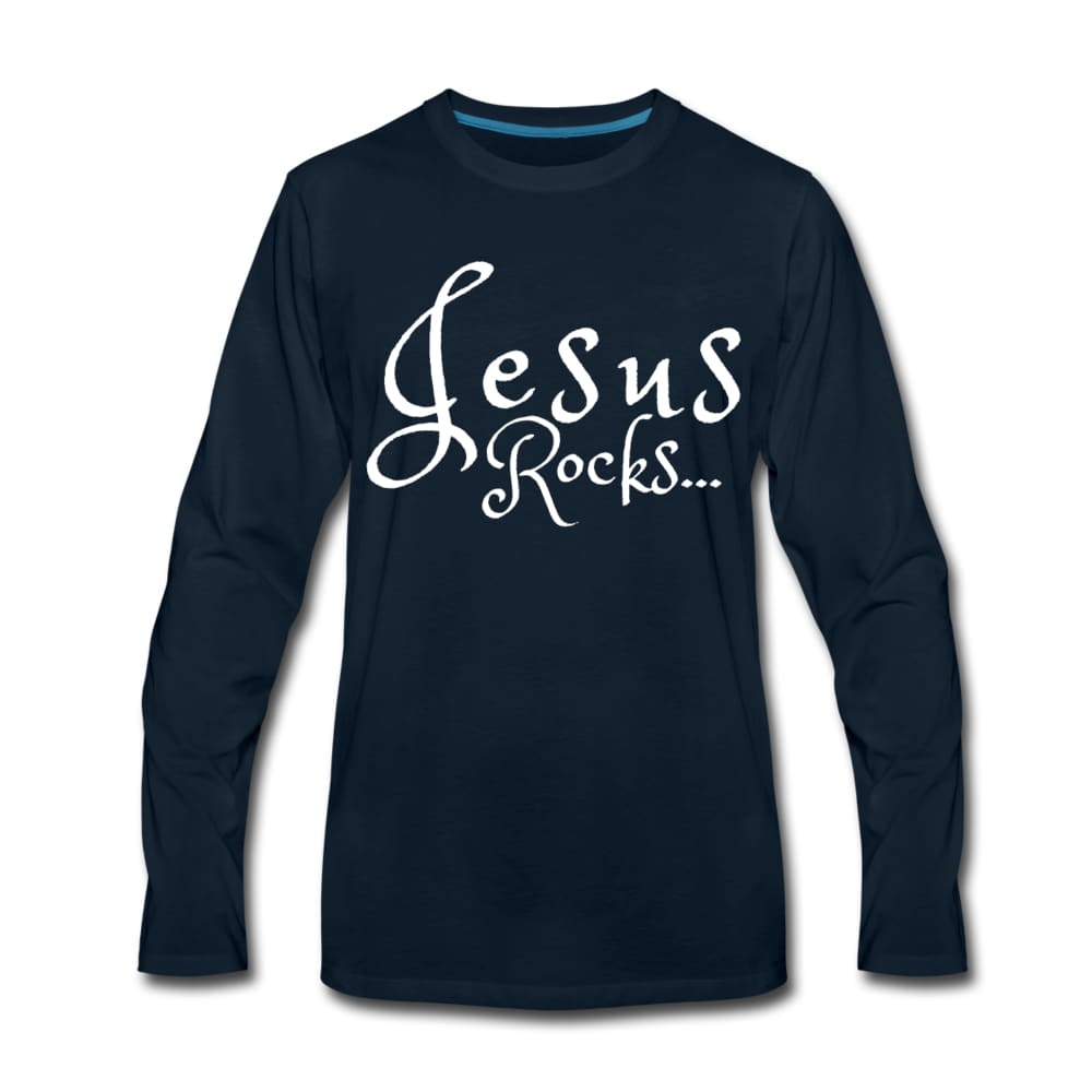 Men’s Shirt Jesus Rocks Long Sleeve Tee - Mens | T-Shirts | Long Sleeves