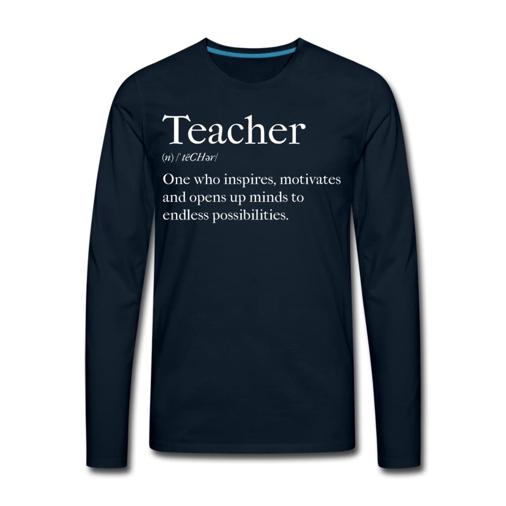 Mens Shirt - Long Sleeve Graphic Tee / Teachers Inspire - Mens | T-Shirts