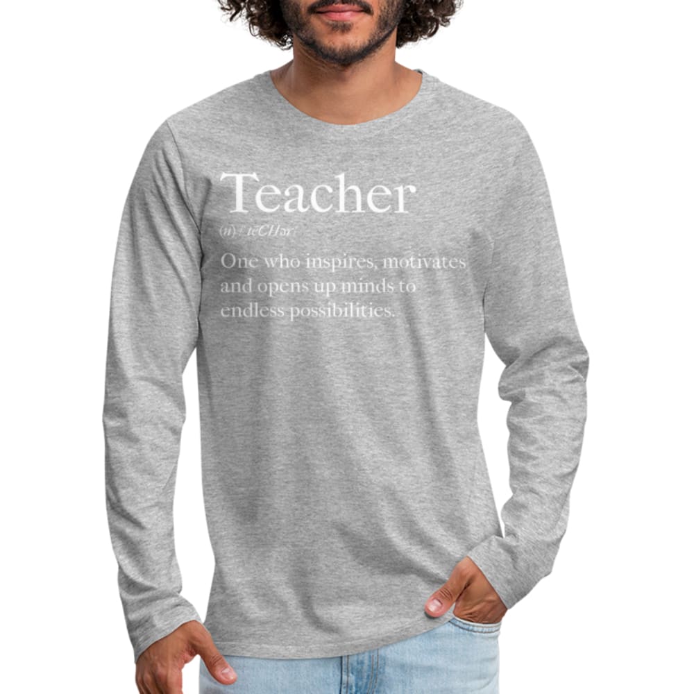 Mens Shirt - Long Sleeve Graphic Tee / Teachers Inspire - Mens | T-Shirts
