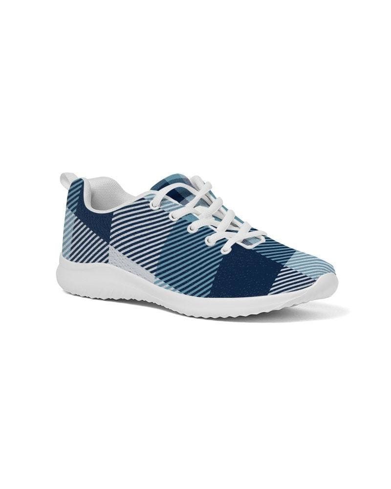 Mens Sneakers Blue Plaid Low Top Canvas Running Shoes - Mens | Sneakers